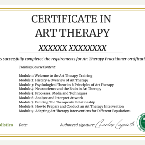 Certificado oficial impreso